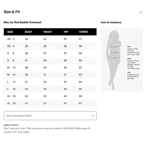 NWT! The Mix Lace Down One Piece Swimsuit Bleu by Rod Beattie Size 12 - Picture 3 of 10